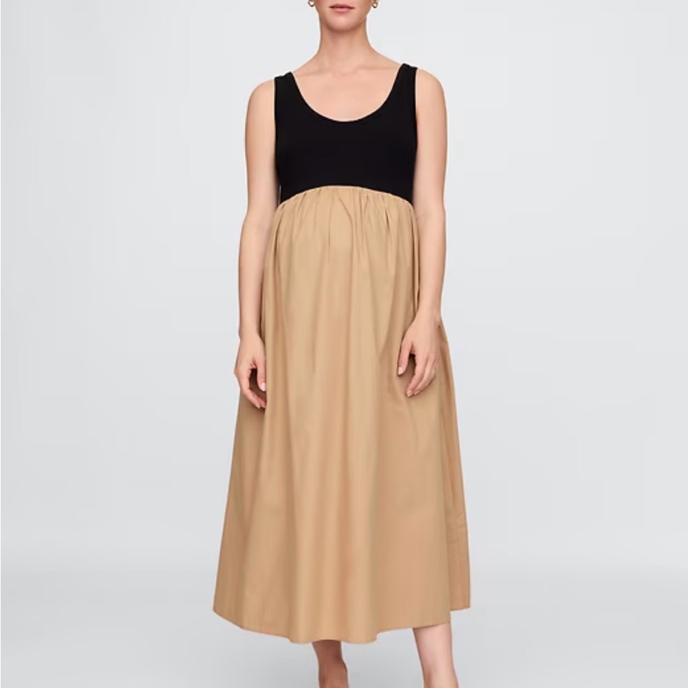 GAP Maternity Mixed Media Maxi Dress size S